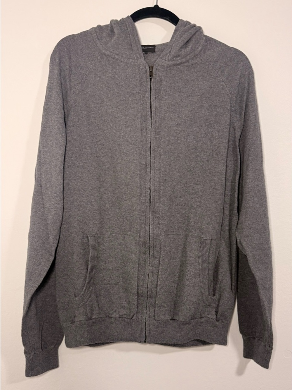 The White Company Cashmere Hooded Sweater Zipper Size Large L